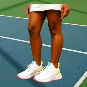 Adidas Women's Crazy flight Mid Volleyball Shoes White & Pink Size 9.5